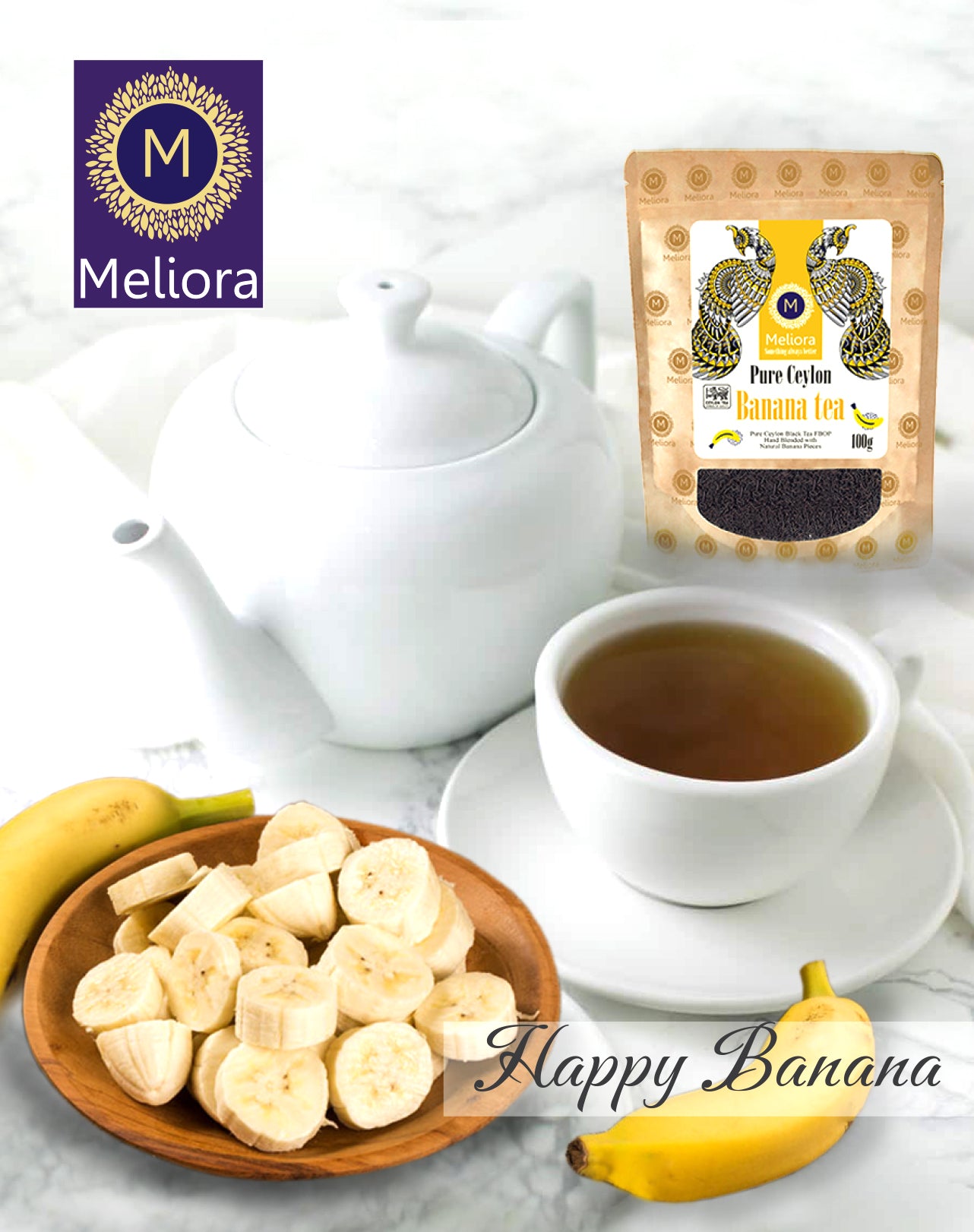 MELIORA Premium Ceylon Fruit BANANA TEA