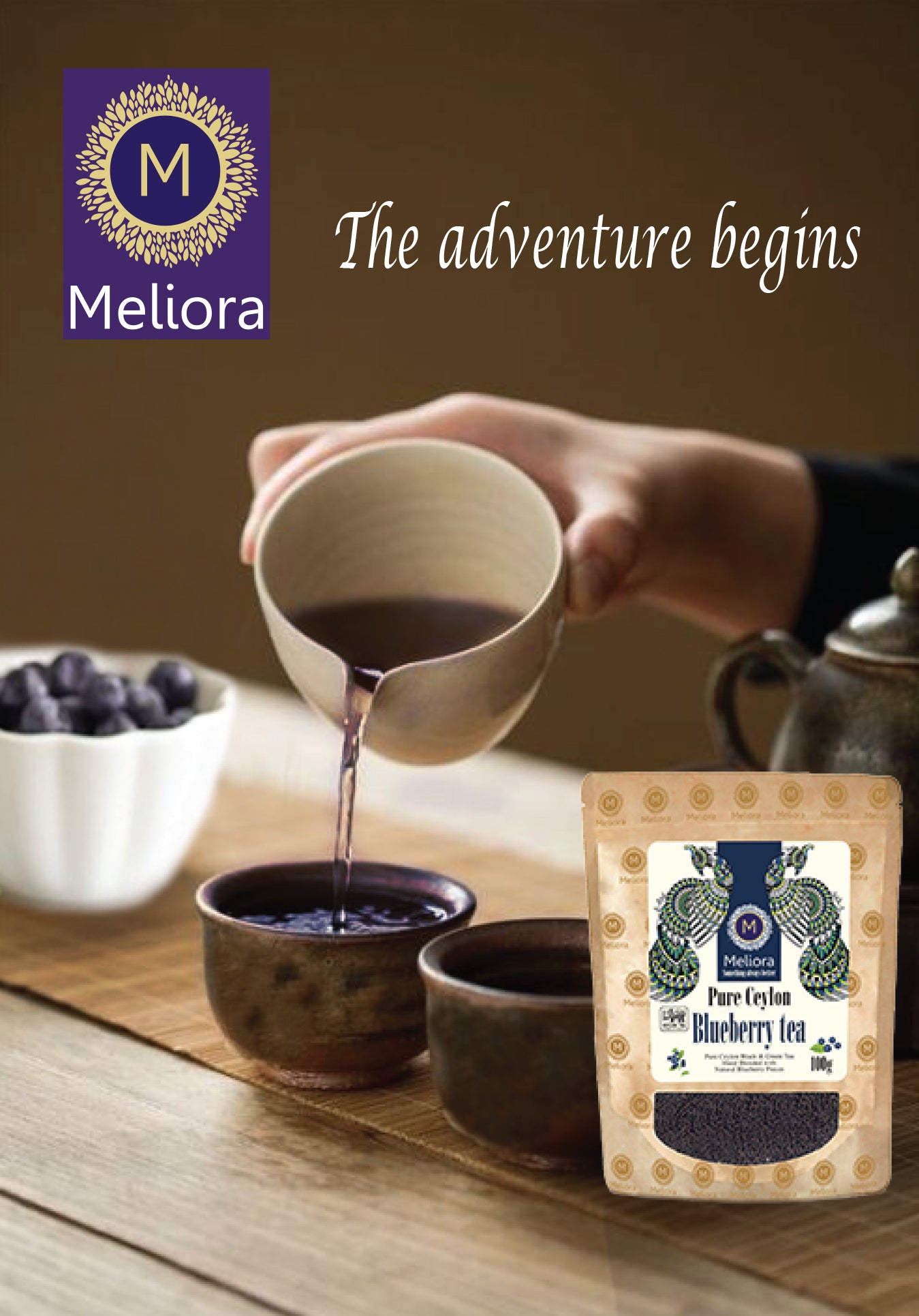 MELIORA Premium Ceylon Fruit BLUEBERRY TEA