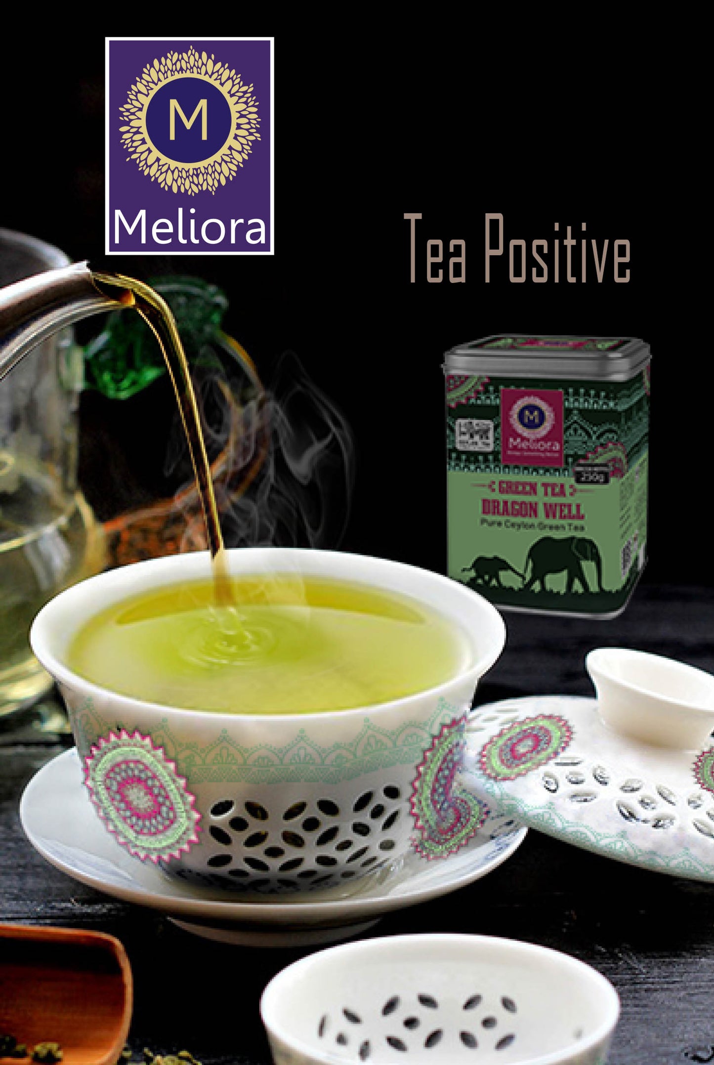 MELIORA Premium Pure Ceylon Green Tea DRAGON WELL