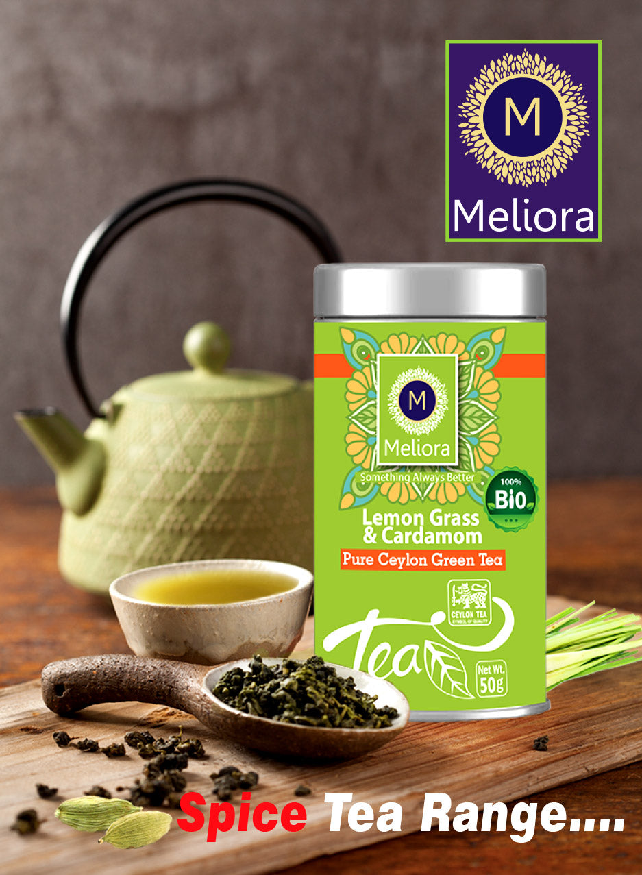 MELIORA Premium Ceylon LEMON GRASS and CARDAMON TEA