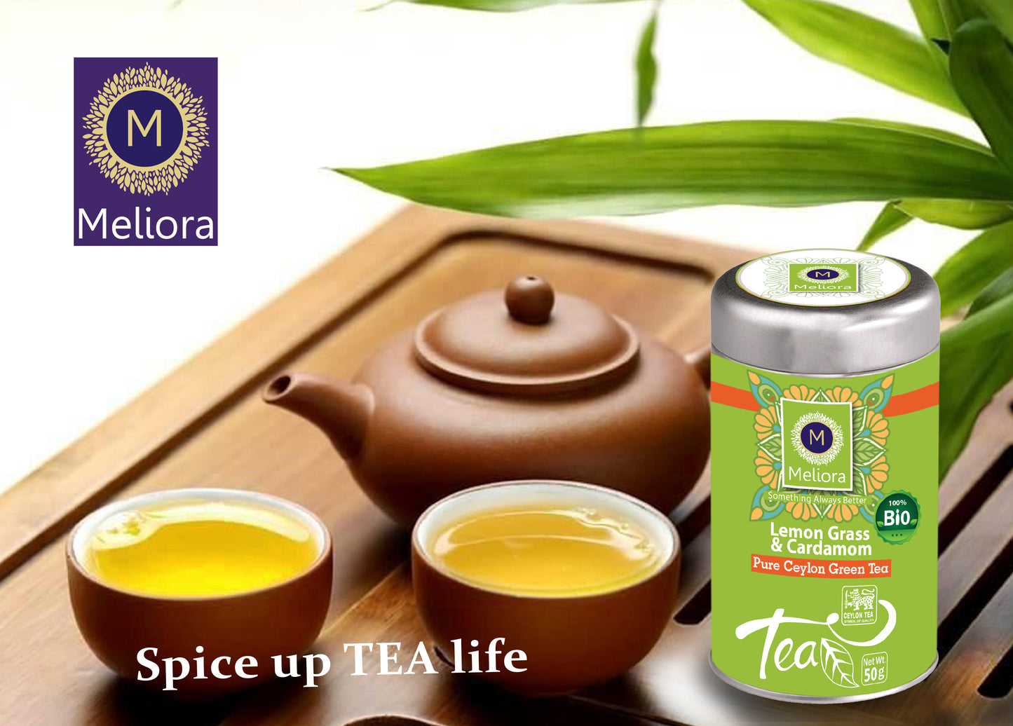 MELIORA Premium Ceylon LEMON GRASS and CARDAMON TEA