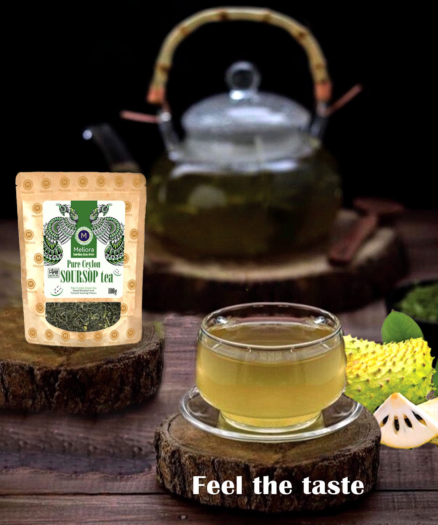 MELIORA Premium Pure Ceylon Fruit SOURSOP TEA