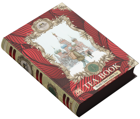CHELCEY Gift tea set | TEA BOOK Volume I | Premium Ceylon black tea FBOP | Loose-Leaf | 3.5oz | Gift tins
